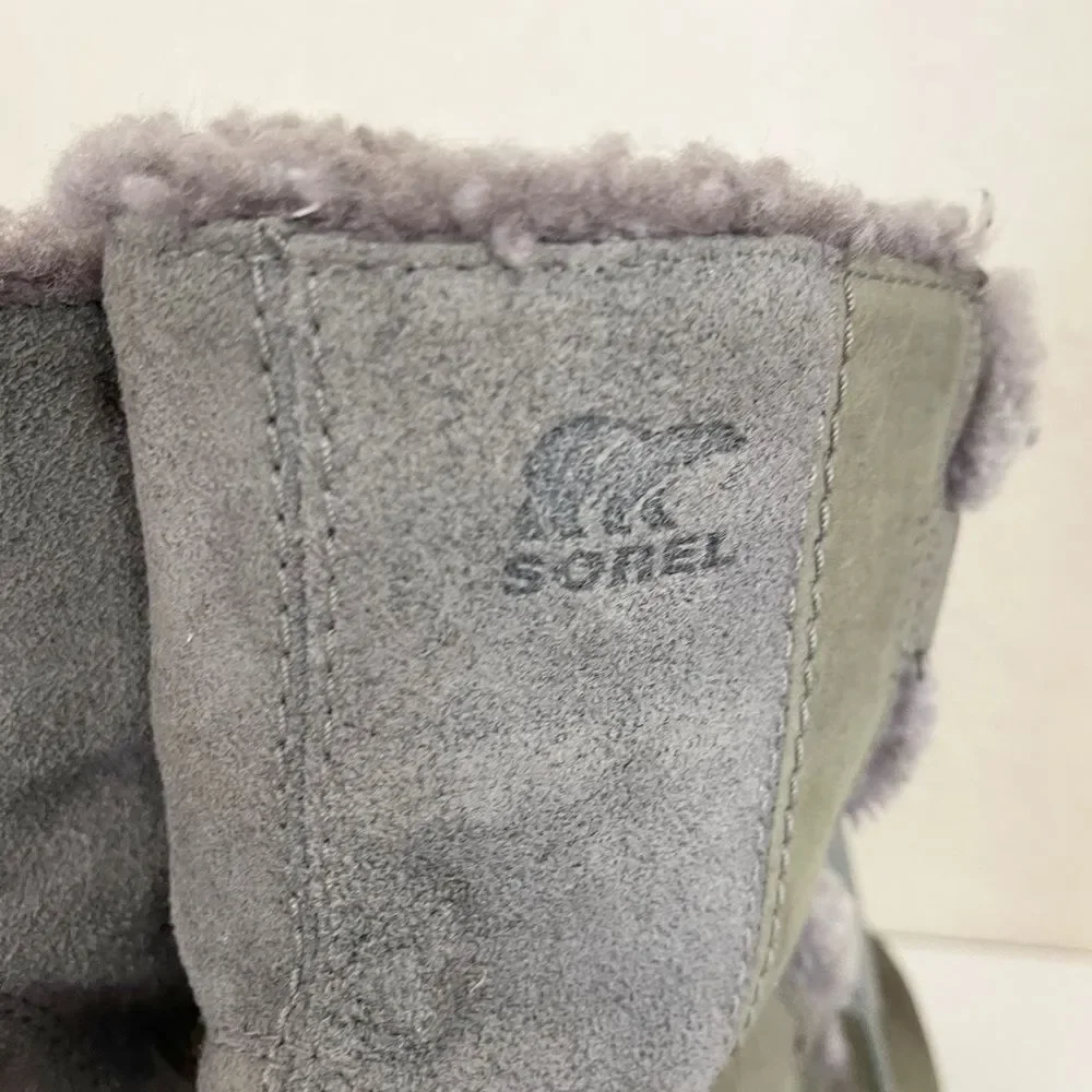 Sorel Women's Joan Joan of Arctic Wedge Shearling Boots Size 7.5